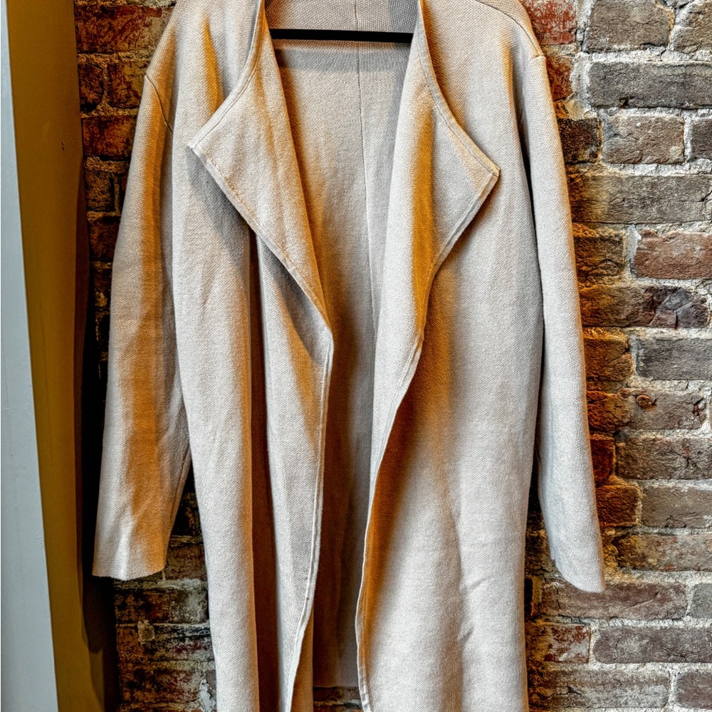 Chicwish Women’s Khaki Peacoat Sweater Coat Size XL